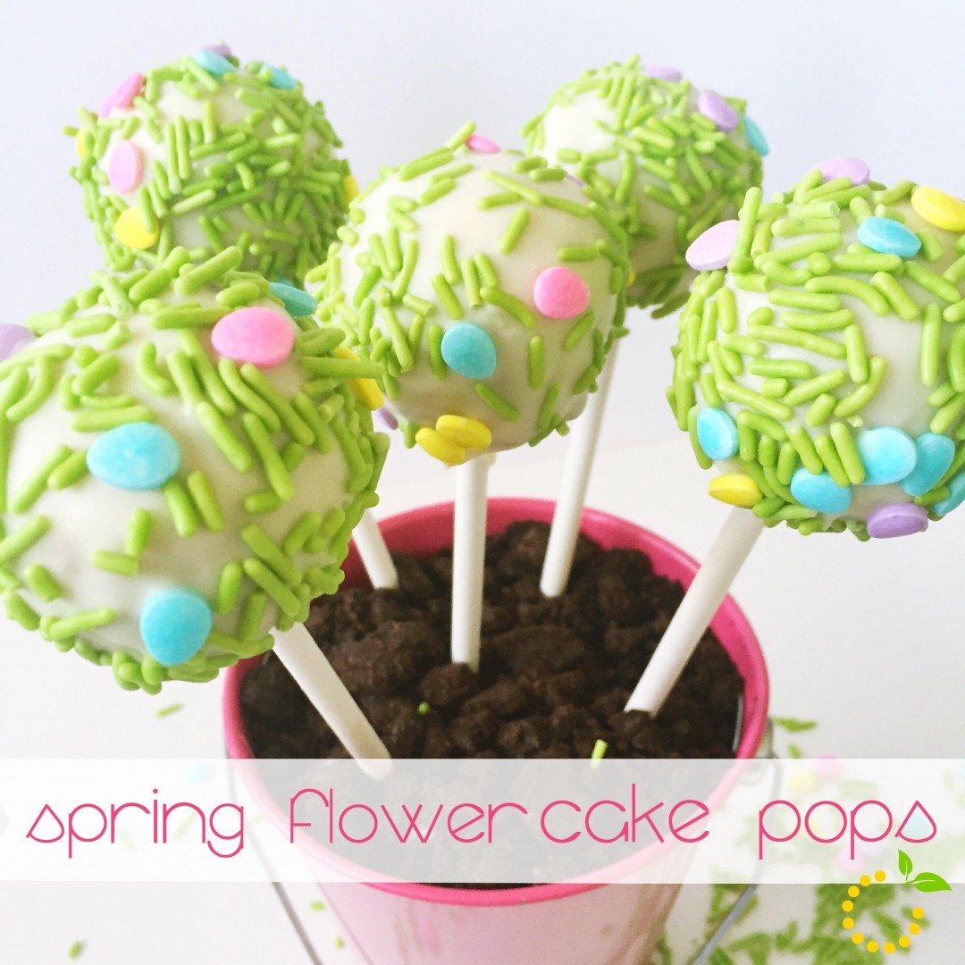 Spring Flower Cake Pop sweetlemonmade.com