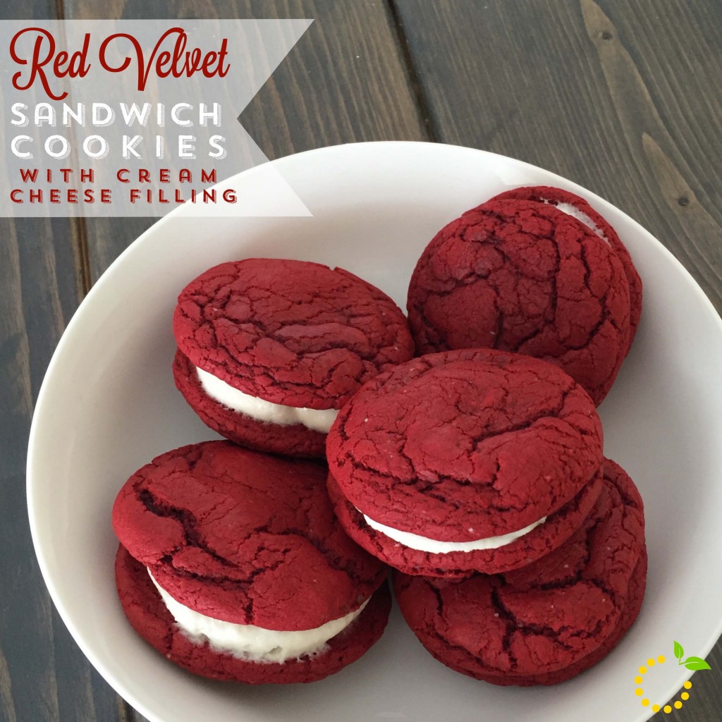 Red Velvet Sandwich Cookies · Sweet Lemon Made