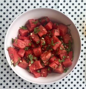 Watermelon Salad sweetlemonmade.com