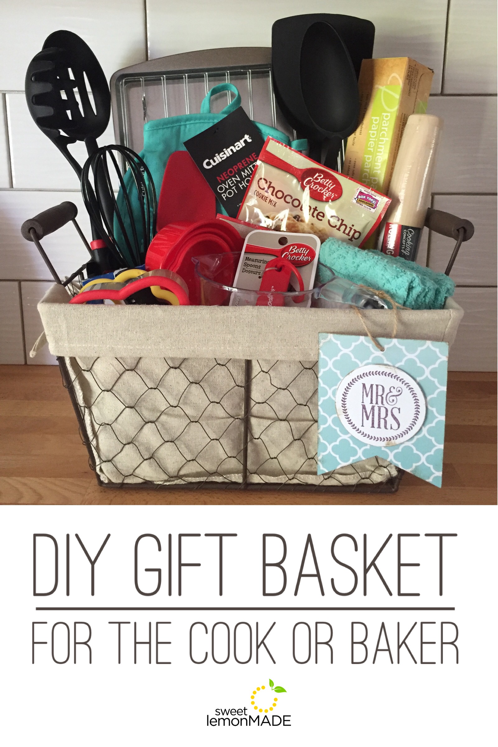 Gift Basket Idea for the Cook sweetlemonmade.com