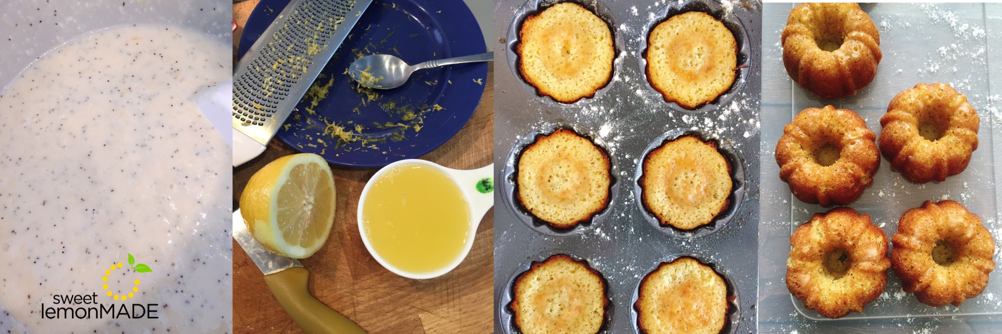 Mini Lemon Poppy Seed Bundt Cakes - Oh Sweet Basil