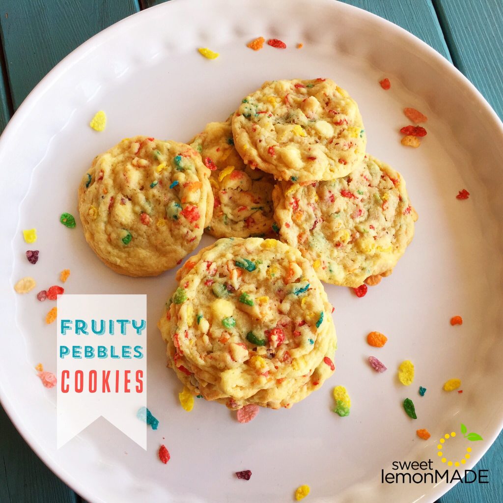 Fruity Pebbles Cookies · Sweet Lemon Made