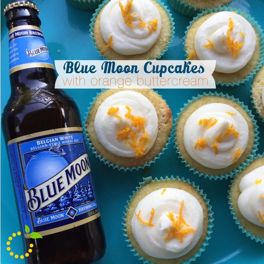 Blue Moon Cupcakes with Cream Cheese Frosting sweetlemonmade.com