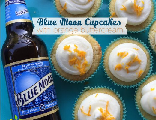 Blue Moon Cupcakes with Cream Cheese Frosting sweetlemonmade.com