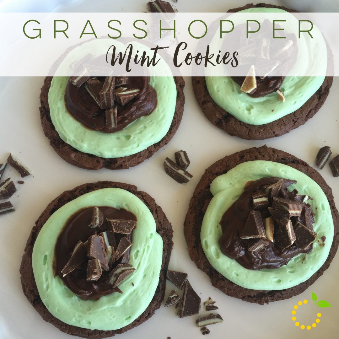 Grasshopper Mint Cookies sweetlemonmade.com